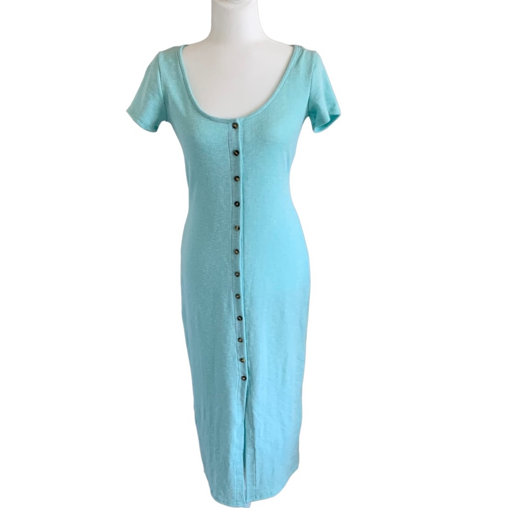 NWOT Bluheaven Long Ribbed Fitted Maxi Dress